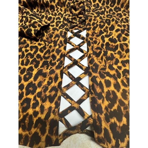 🔥5/20🔥Nicki Minaj Animal Print Blouse * High-Low * Blouse Sz M NWOT - Picture 10 of 11